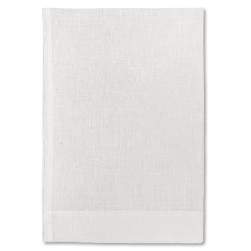 Asciugamano in lino Made in Italy Moderno Bianco Panna Misure 60X100