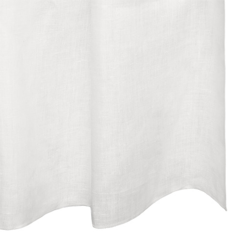 Tenda bastone o binario in lino Made in Italy Moderna bianco panna (150x300cm) - immagine 7