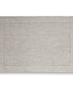 Tovaglietta americana in lino Made in Italy Ajour naturale 35x50cm