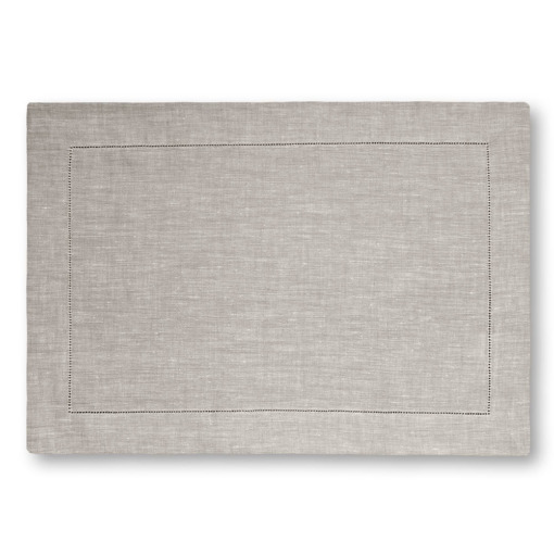 Tovaglietta americana in lino Made in Italy Ajour naturale 35x50cm