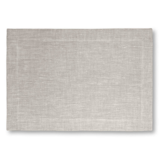 Tovaglietta americana in lino Made in Italy Cornice naturale 35x50cm