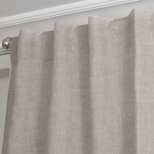 Cuore di lino - Tenda a Bastone in Puro Lino 100% Made in Italy Moderna Naturale (150x270cm) - immagine 2
