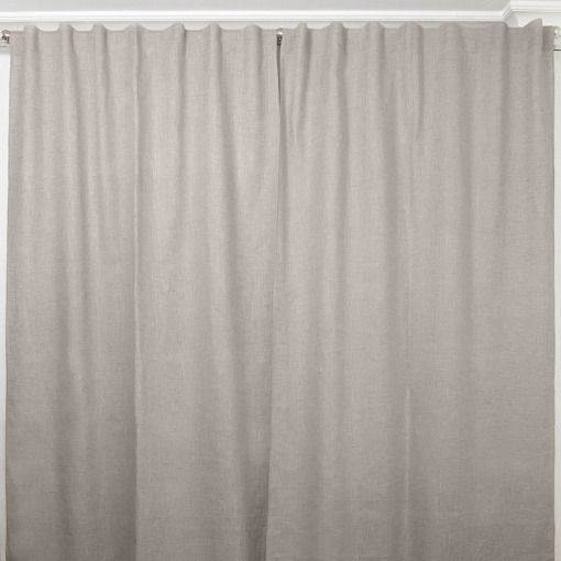 Cuore di lino - Tenda a Bastone in Puro Lino 100% Made in Italy Moderna Naturale (150x270cm) - immagine 3