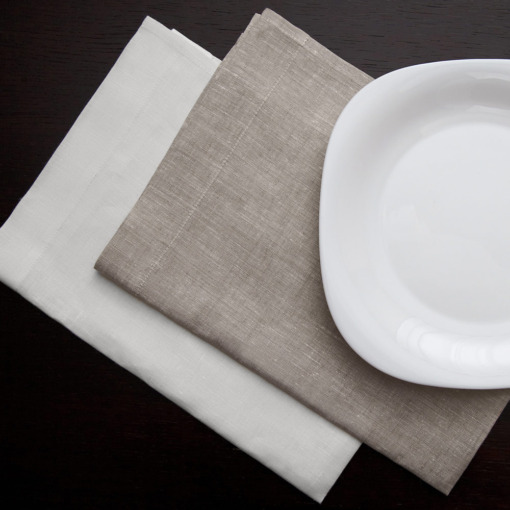 Asciugapiatti in lino Made in Italy Moderno Naturale 50x70cm - immagine 2