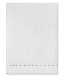 Asciugapiatti in lino Made in Italy Ajour Bianco Panna 50x70cm