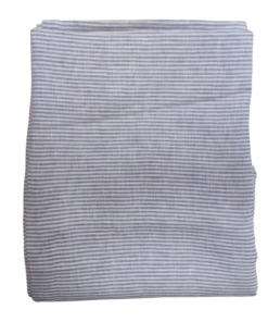 Telo Mare Singolo in Lino 100% Naturale - Leggero, Assorbente e Elegante - Ideale per una Vacanza di Stile (90X170 Retrò BLU)