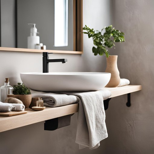 Asciugamano in lino Made in Italy Moderno Bianco Panna Misure 60X100 - immagine 6