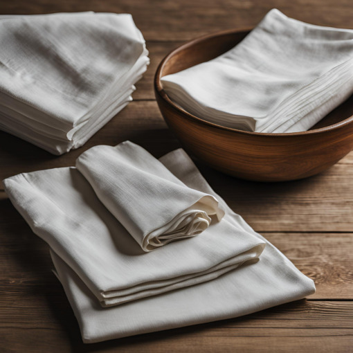 Tovagliolo in lino Made in Italy Ajour naturale 45x45cm - immagine 5