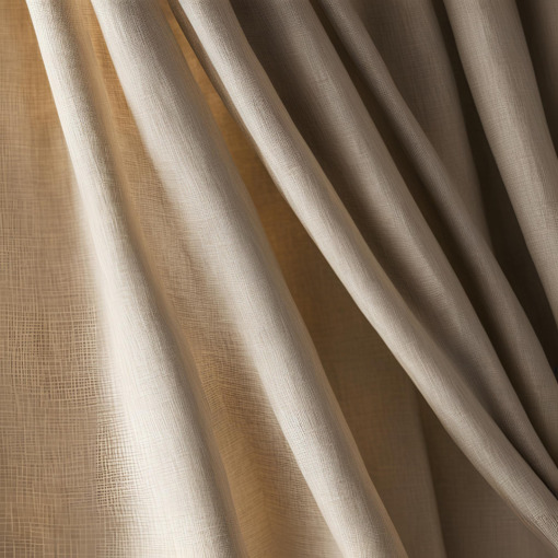 Tenda bastone o binario in lino Made in Italy Moderna bianco panna (150x300cm) - immagine 9