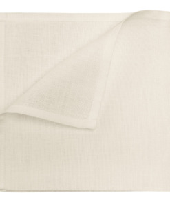Tovagliolo in lino Made in Italy Moderno bianco panna 45x45cm