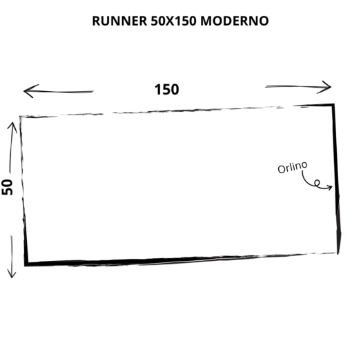 Runner in lino Made in Italy Moderno Bianco Panna 50x150cm - immagine 6
