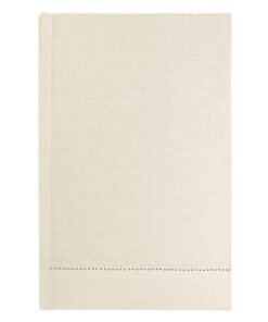 Asciugamano in lino Made in Italy Ajour Bianco Panna