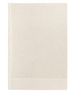 Asciugamano in lino Made in Italy Moderno Bianco Panna