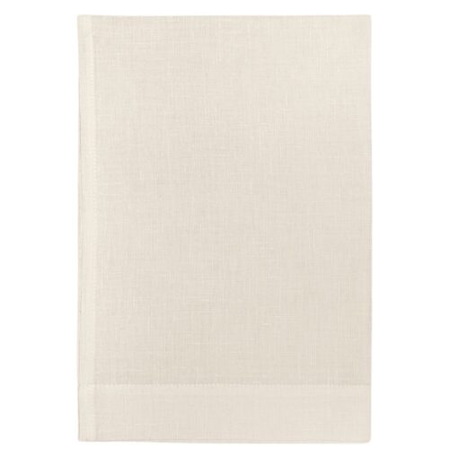 Asciugamano in lino Made in Italy Moderno Bianco Panna