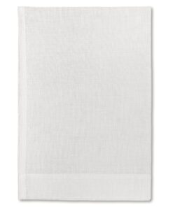 Asciugamano in lino Made in Italy Moderno Bianco Ottico