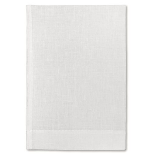 Asciugamano in lino Made in Italy Moderno Bianco Ottico