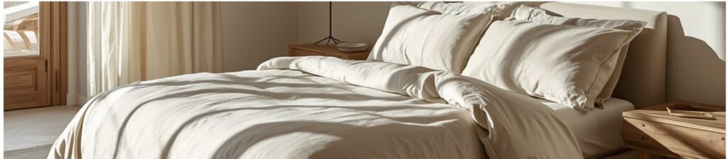 Biancheria da letto in puro lino realizzata in Italia