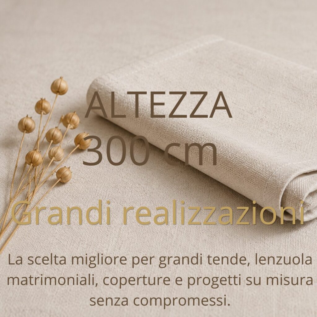 Tessuto di lino al metro realizzato in Italia