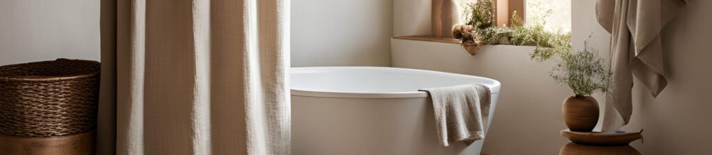 Biancheria per il bagno in puro lino realizzata in Italia