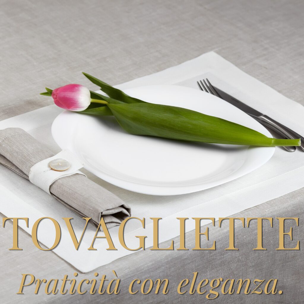 Biancheria per la tavola in puro lino realizzata in Italia
