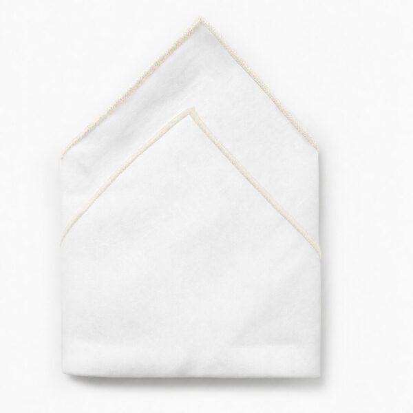 Cuore di lino - Fazzoletto da Taschino 100% Puro Lino Eleganza Made in Italy Bianco Collezione Cordonetto 25x25 32 Cuore di lino - Fazzoletto da Taschino 100% Puro Lino Eleganza Made in Italy Bianco Collezione Cordonetto 25x25